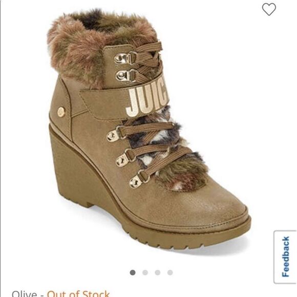 11 NIB juicy couture halstin wedge boot/sneaker neon hot pink & black kawaii - Picture 3 of 11